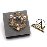 Stylish Brooches Pearl Flower Brooches For Women Elegant Fashion Pin Crystal Brooch Wedding Jewelry High Quality bcfrpdd5x-4