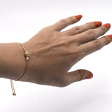 Sterling Golden Wedding Bracelet for Women Trendy Elegant  Design Crystal Jewelry Party Accessories Gift btfrgda4e-h
