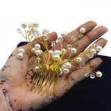 Crystal Hair Combs Tiaras Rhinestone Pearl Bridal Hair Comb Headpiece Women Hair Jewelry Wedding Hair Accessories for Bride cpfrpdc5k-1