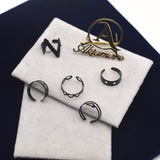 5PCS Hand and Foot Adjustable Toe Ring for Women Girl Fashion Simple Knuckle Stackable Open Band Hawaiian Beach Jewelry fgfrgdf2d-1