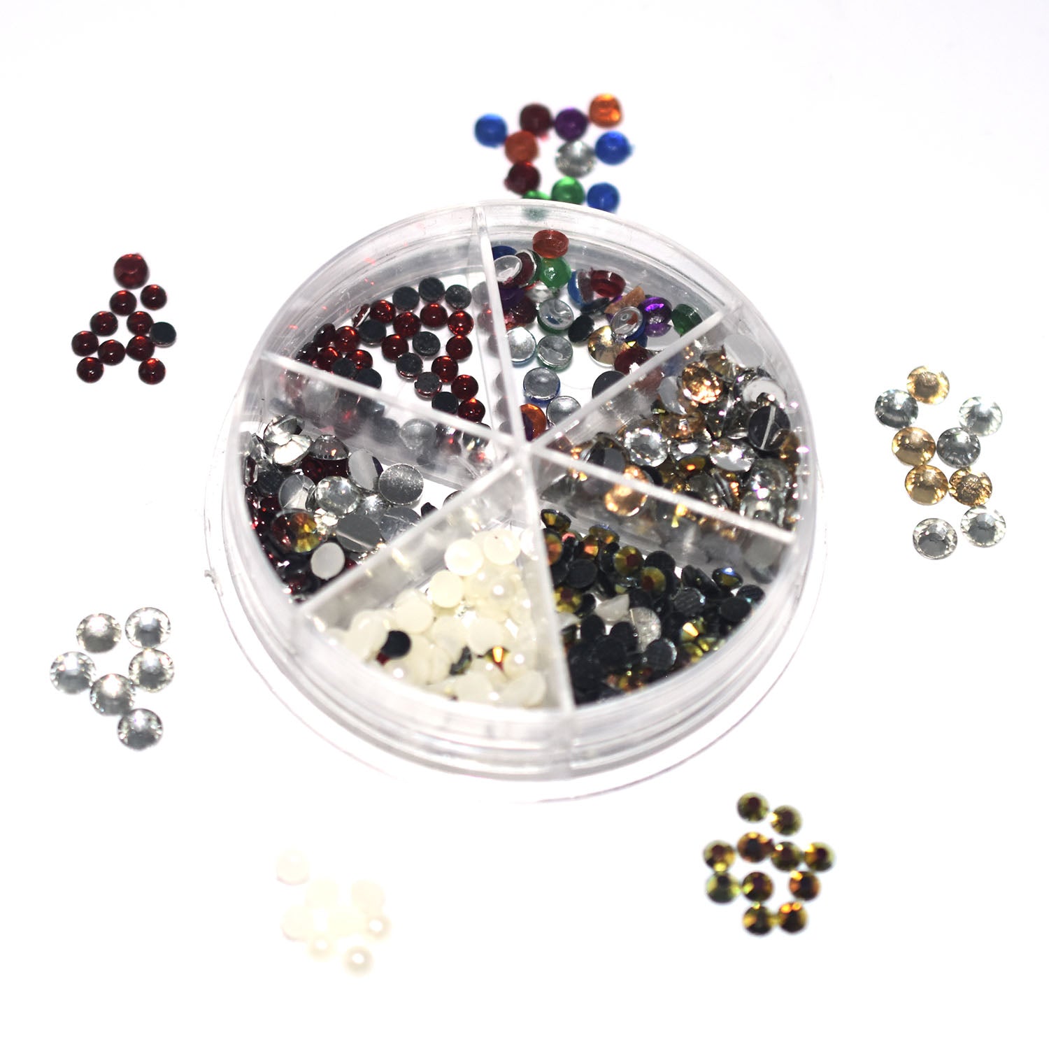 12 type rose dmc hotfix flat back DIY loose glass glitter rhinestones trim strass crystal stones for nails art design  ntfrmir4e-2