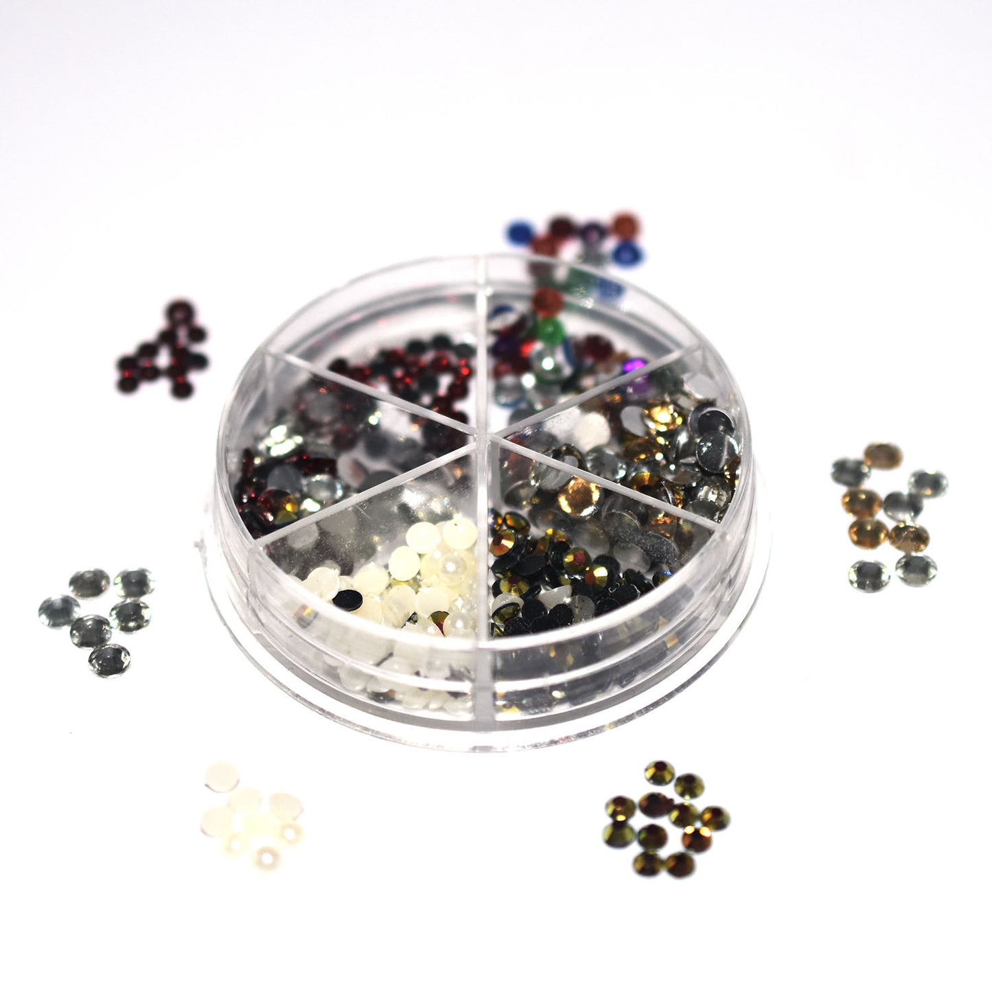 12 type rose dmc hotfix flat back DIY loose glass glitter rhinestones trim strass crystal stones for nails art design  ntfrmir4e-2