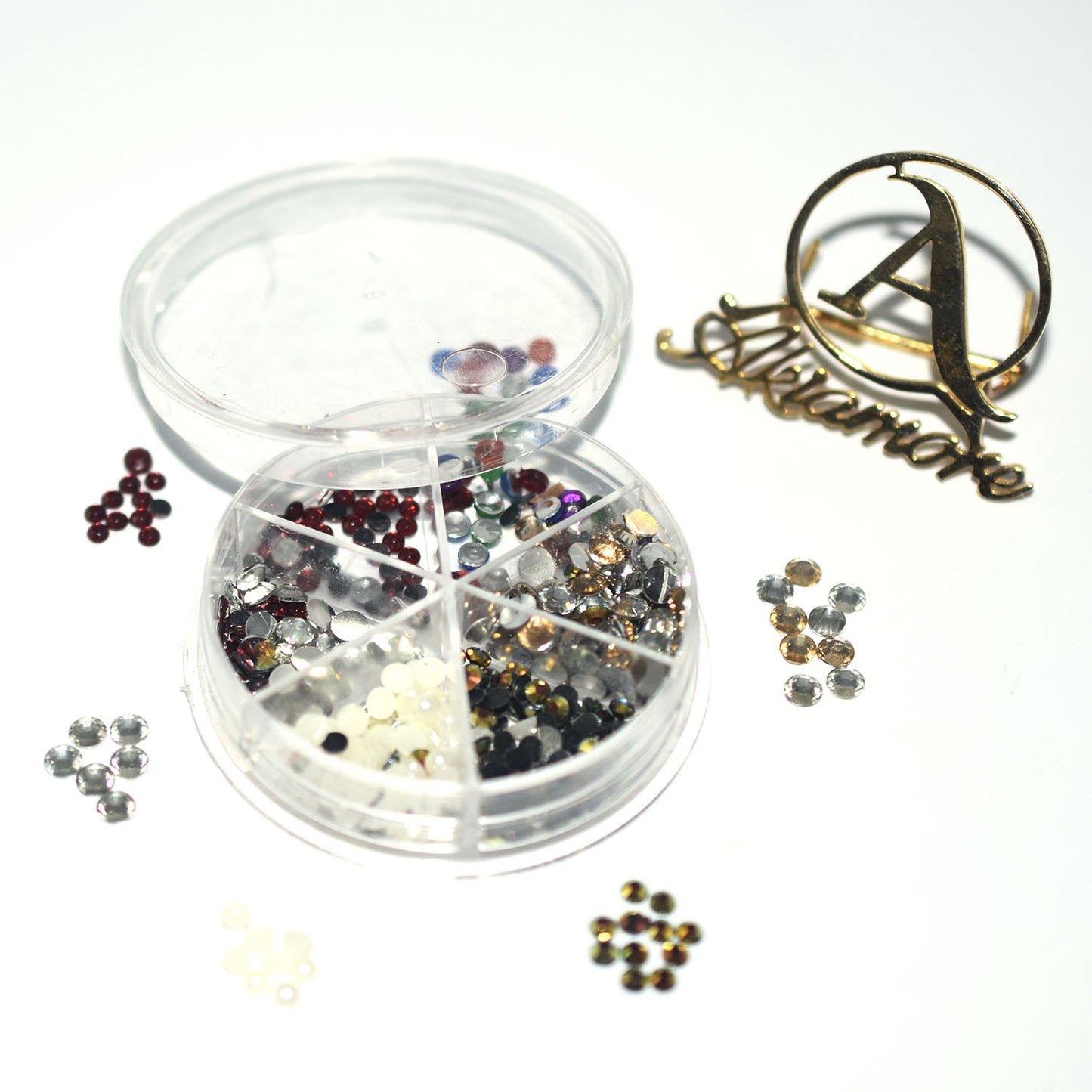 12 type rose dmc hotfix flat back DIY loose glass glitter rhinestones trim strass crystal stones for nails art design  ntfrmir4e-2