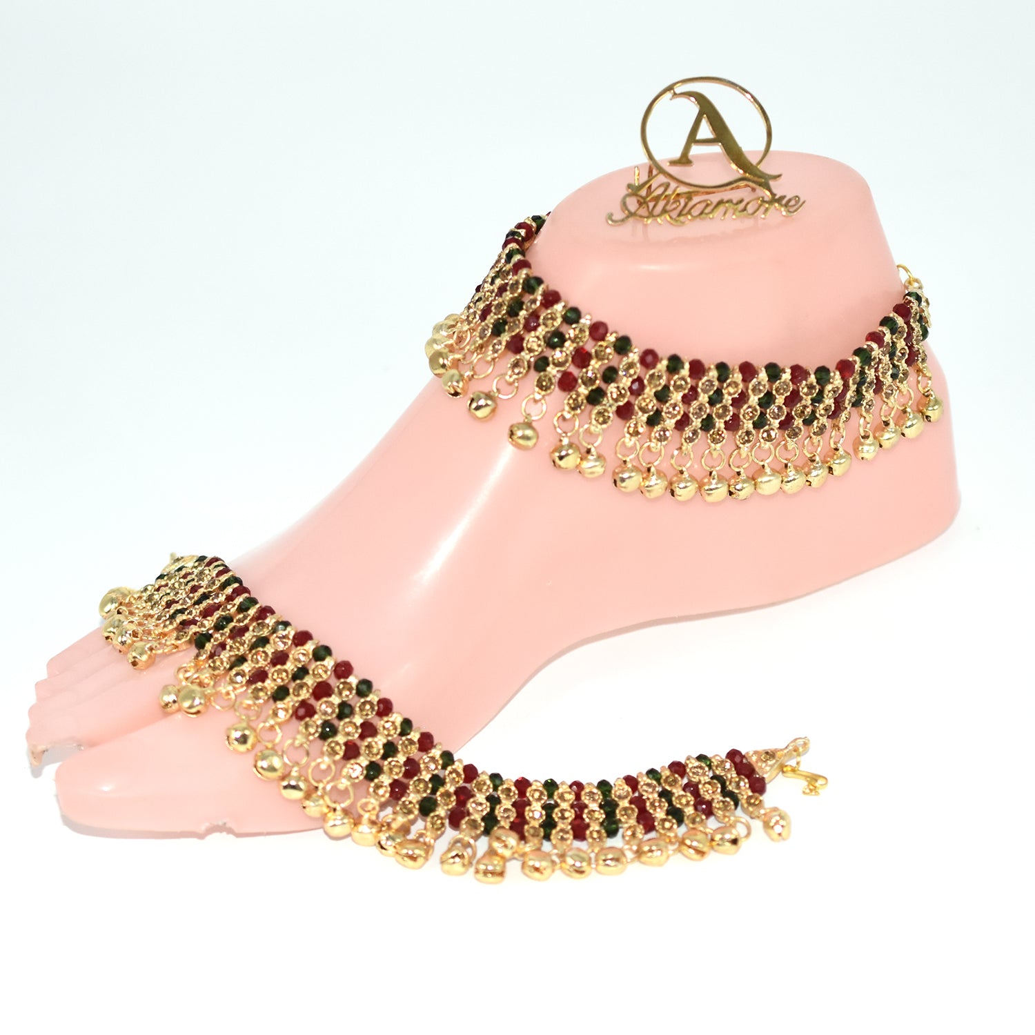 100Sterling golden  Round Beads Anklets For Woman's Fashion 2020 Jewelry Ankle Foot Chain plfrbda2g-3