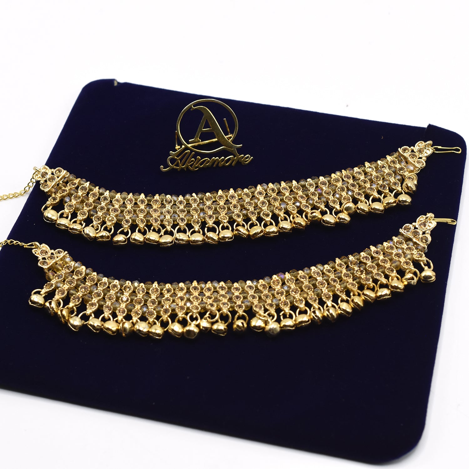 100Sterling golden  Round Beads Anklets For Woman's Fashion 2020 Jewelry Ankle Foot Chain plfrbda2g-3