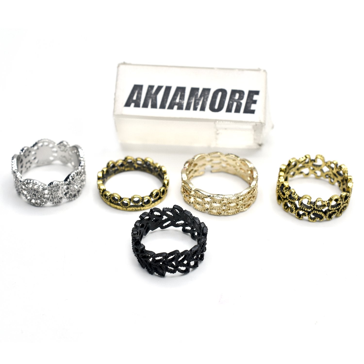 pack of 5 beautiful rings for girls fgsmf1w-1