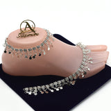 Personality round bead star anklet  pure Golden  silver simple Anklet female style star anklet beach
