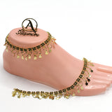 Personality round bead star anklet  pure Golden  silver simple Anklet female style star anklet beach