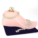 Pearl Kundan anklet plfrmga3n-6