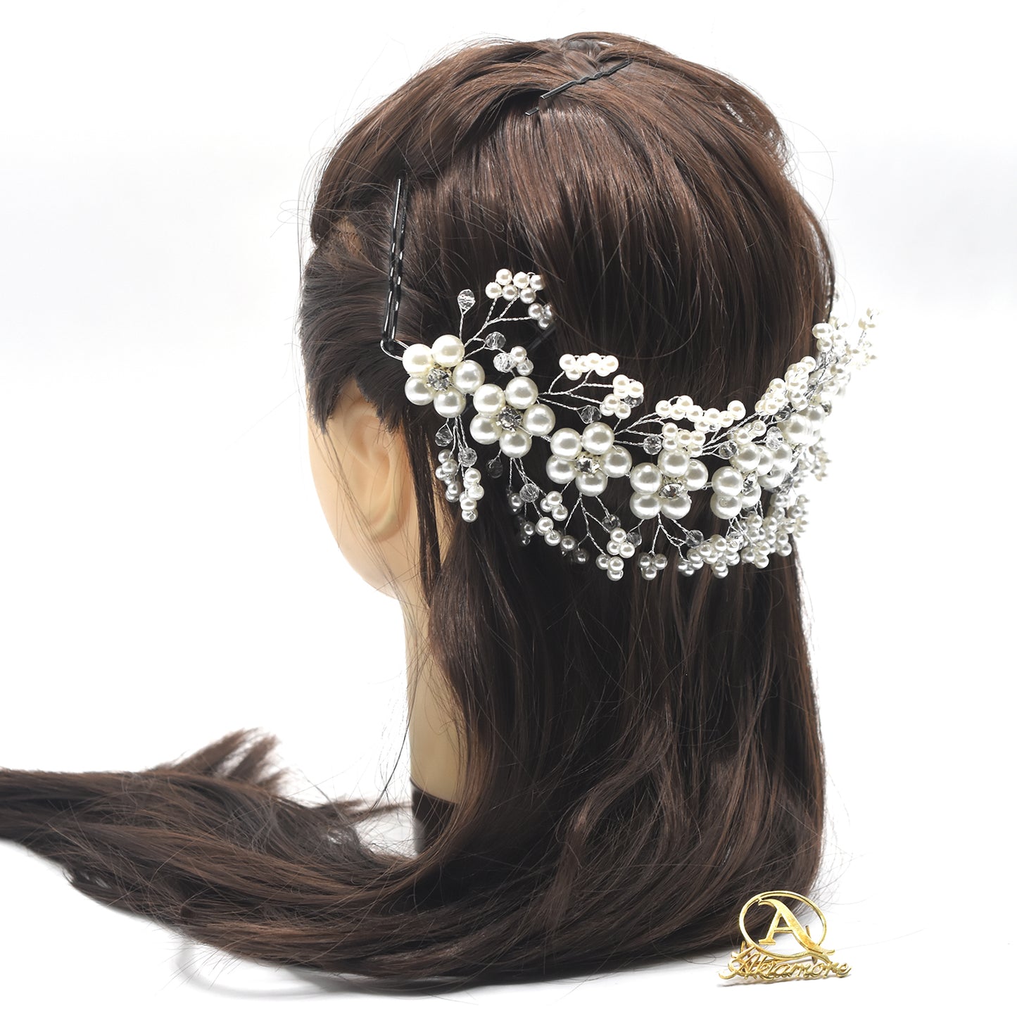 Rhinestone  Crystal Wedding Dress Belt Bridal Gold Silver Wedding Accessories  hnfrsrd3f-4