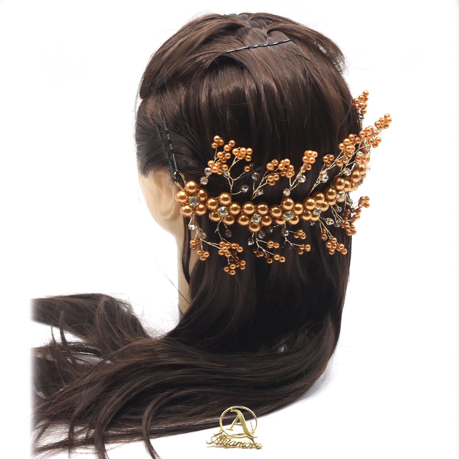 Rhinestone  Crystal Wedding Dress Belt Bridal Gold Silver Wedding Accessories  hnfrsrd3f-4