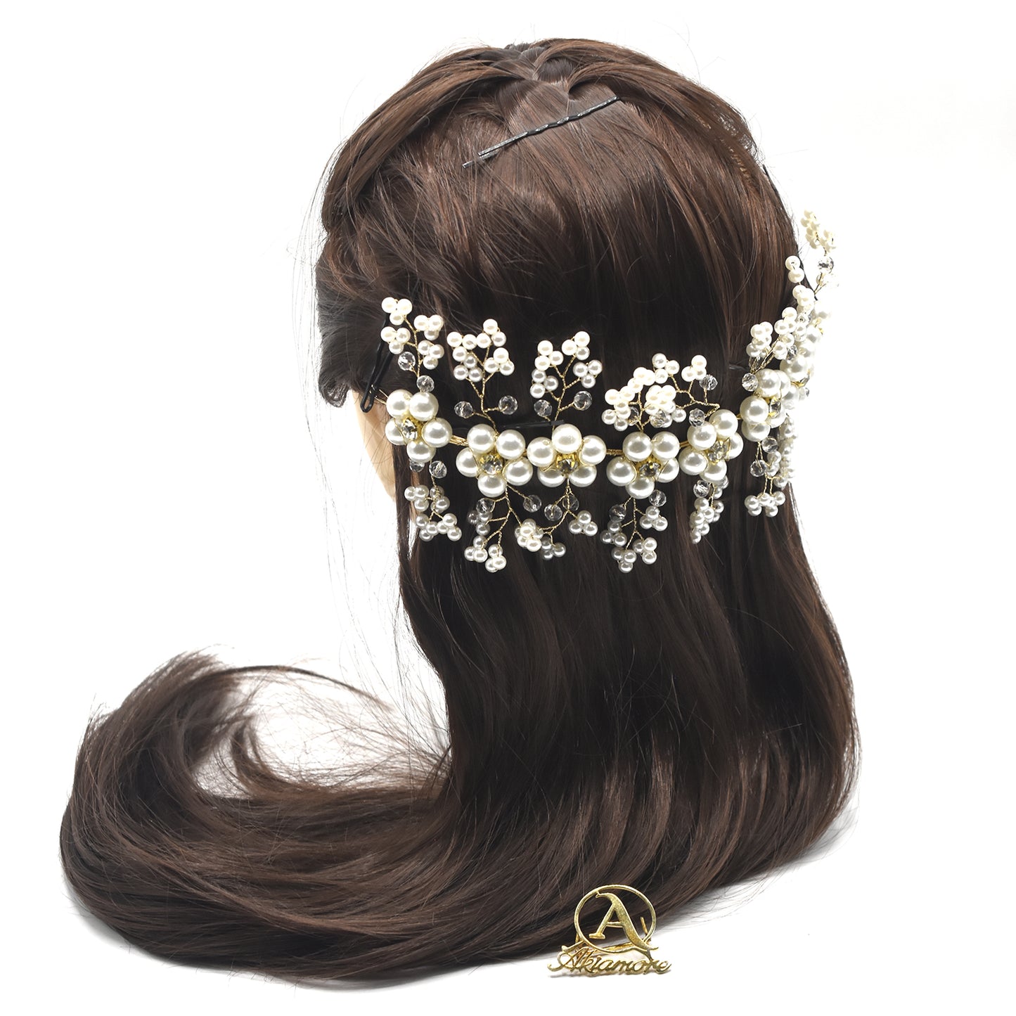 Rhinestone  Crystal Wedding Dress Belt Bridal Gold Silver Wedding Accessories  hnfrsrd3f-4