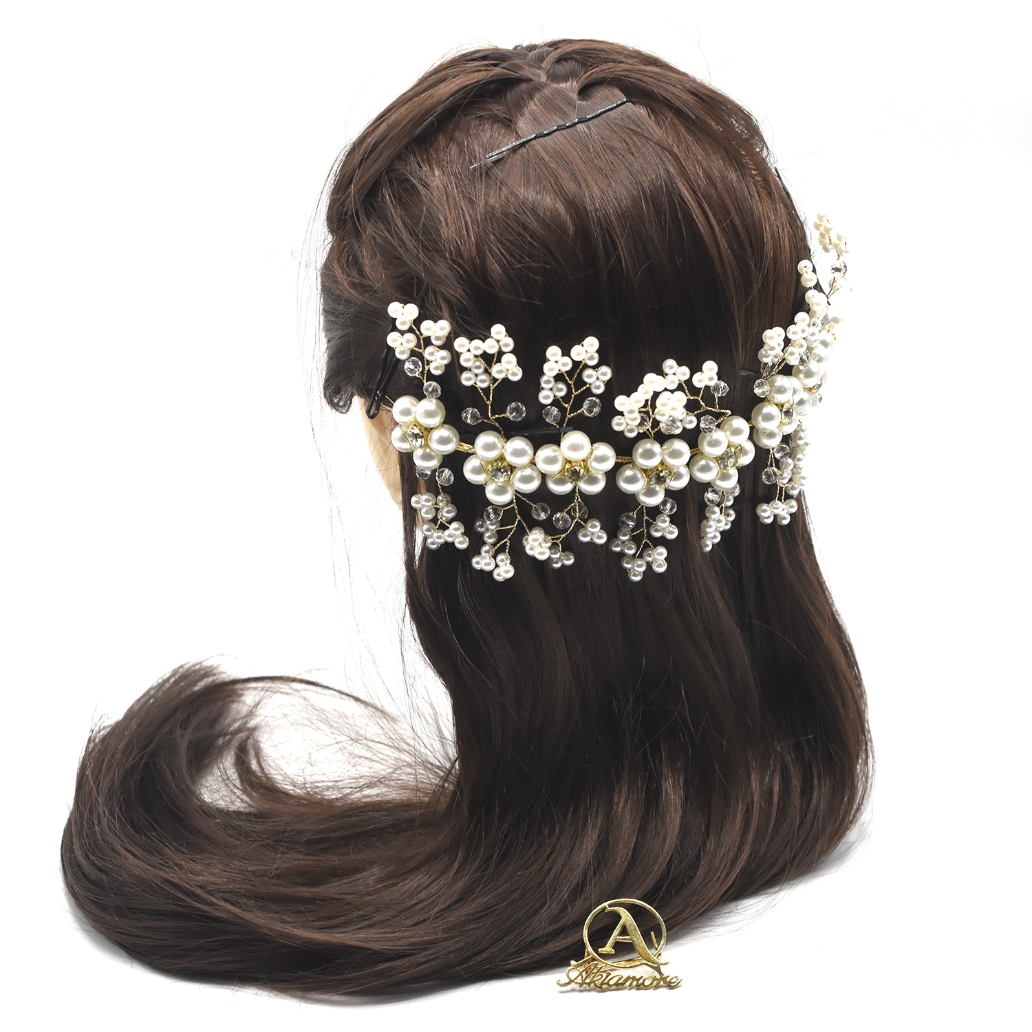 Rhinestone  Crystal Wedding Dress Belt Bridal Gold Silver Wedding Accessories  hnfrsrd3f-4
