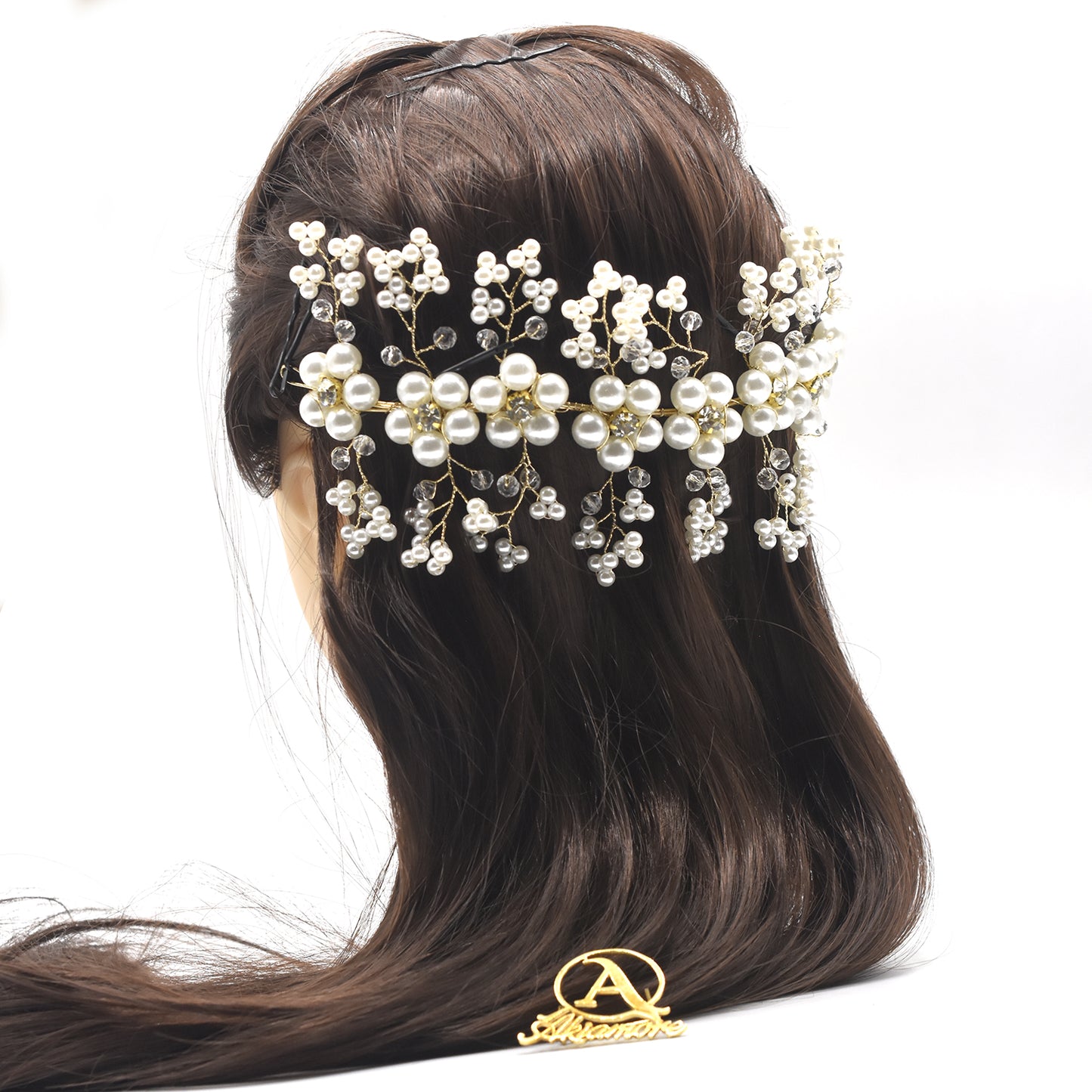 Rhinestone  Crystal Wedding Dress Belt Bridal Gold Silver Wedding Accessories  hnfrsrd3f-4