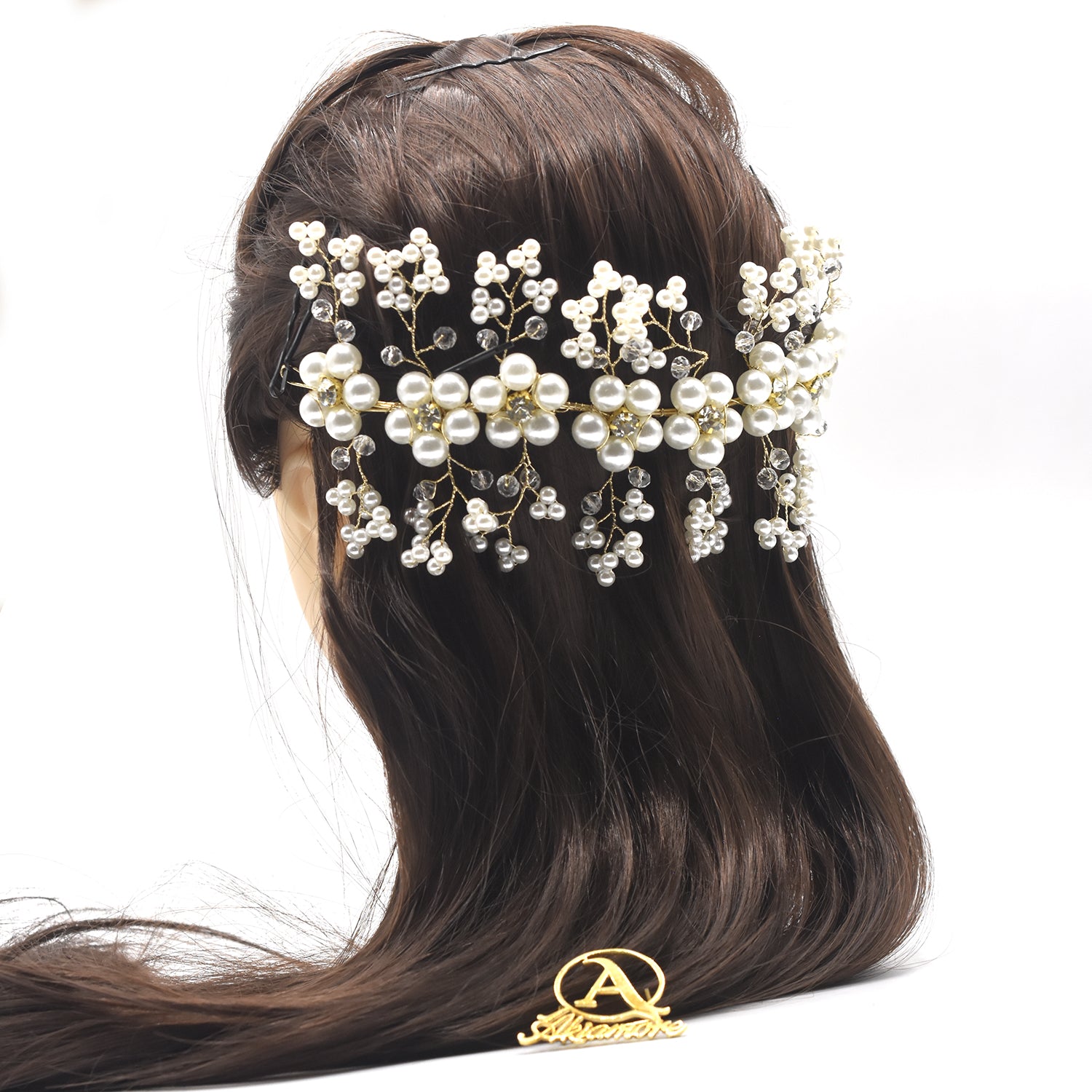 Rhinestone  Crystal Wedding Dress Belt Bridal Gold Silver Wedding Accessories  hnfrsrd3f-4