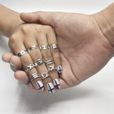 10 Pcs/set Bohemian Moon Star Gold Rings Set For Woman BOHO Crystal Knuckle Ring 2020 Female Finger Statement Fashion Jewelry fgfrgdf4a-1