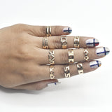10 Pcs/set Bohemian Moon Star Gold Rings Set For Woman BOHO Crystal Knuckle Ring 2020 Female Finger Statement Fashion Jewelry fgfrgdf4a-1