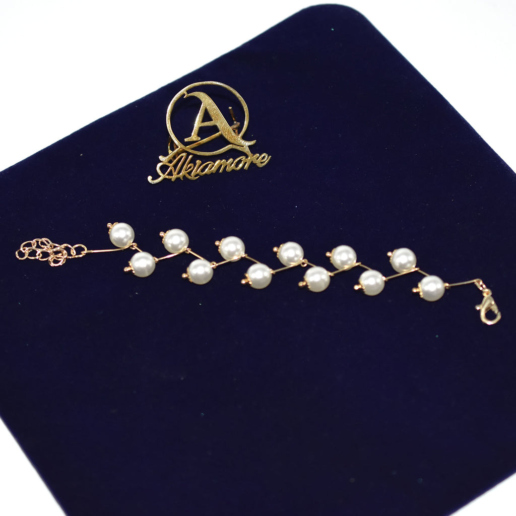 golden pearl bracelet