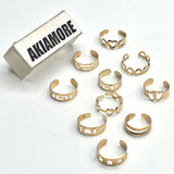 10 Pcs/set Bohemian Moon Star Gold Rings Set For Woman BOHO Crystal Knuckle Ring 2020 Female Finger Statement Fashion Jewelry fgfrgdf4a-1
