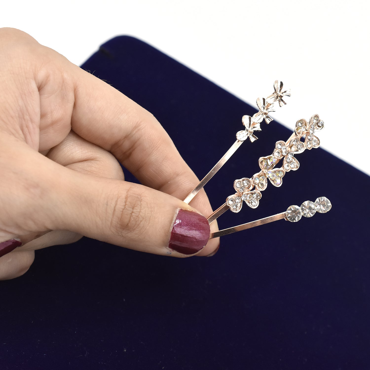 3Set Women Girls Elegant Full Pearls Geometric Hair Clips Sweet Hair Ornament Hairpin Barrette Headband Hair Accessories