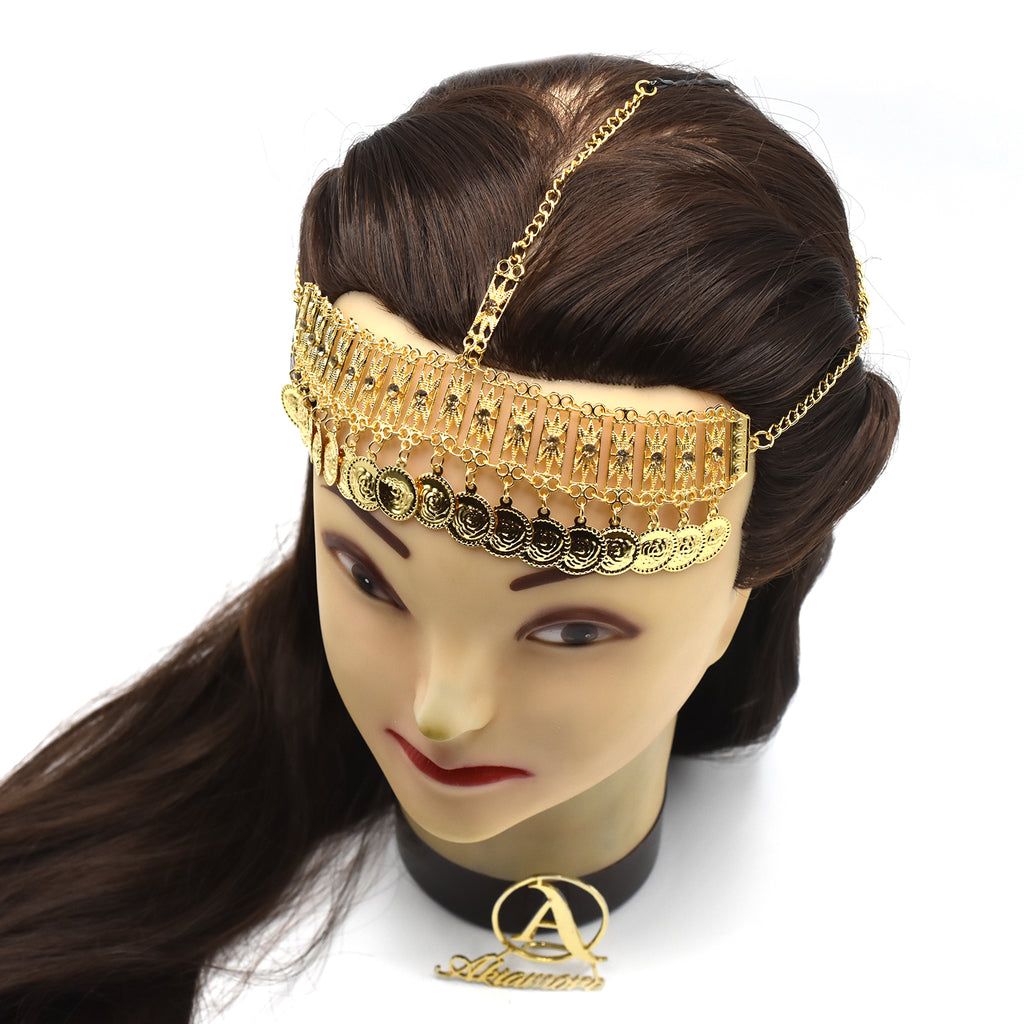 Matha Patti Wedding Bridal Golden Bohemian Boho Head Chain Hair Jewelry Head Piece \Wedding hair jewellery