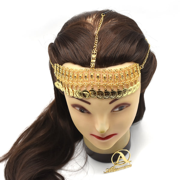 Matha Patti Wedding Bridal Golden Bohemian Boho Head Chain Hair Jewelry Head Piece \Wedding hair jewellery