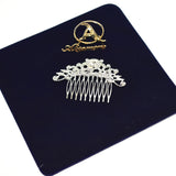 Silver Color Pearl Rhinestone Wedding Hair Bridal Headpiece