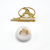 2020 New Fashion Simple Classic Circle Rings For Women Gold Silver Color Cubic Zirconia Wedding Fashion Jewelry Ring