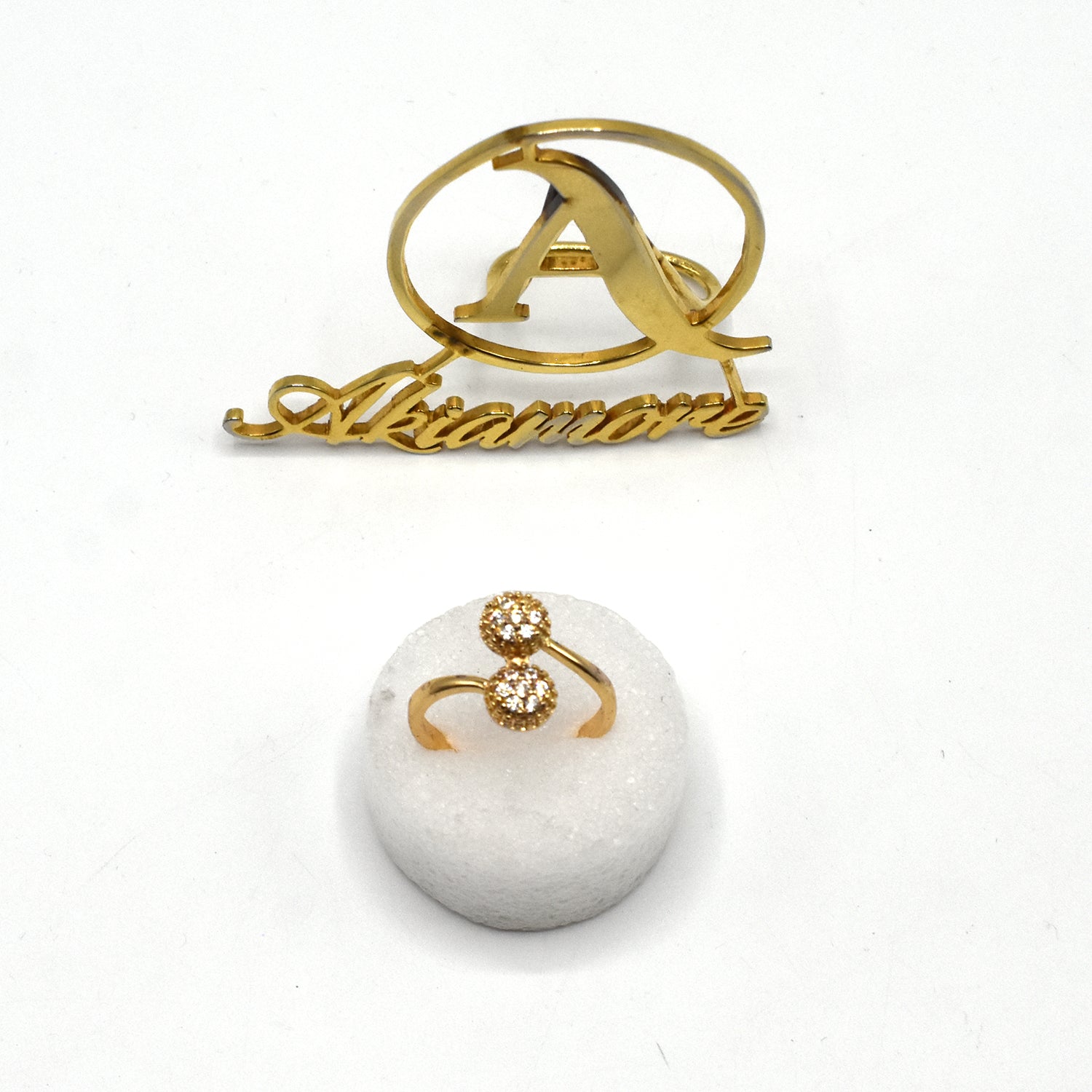 2020 New Fashion Simple Classic Circle Rings For Women Gold Silver Color Cubic Zirconia Wedding Fashion Jewelry Ring