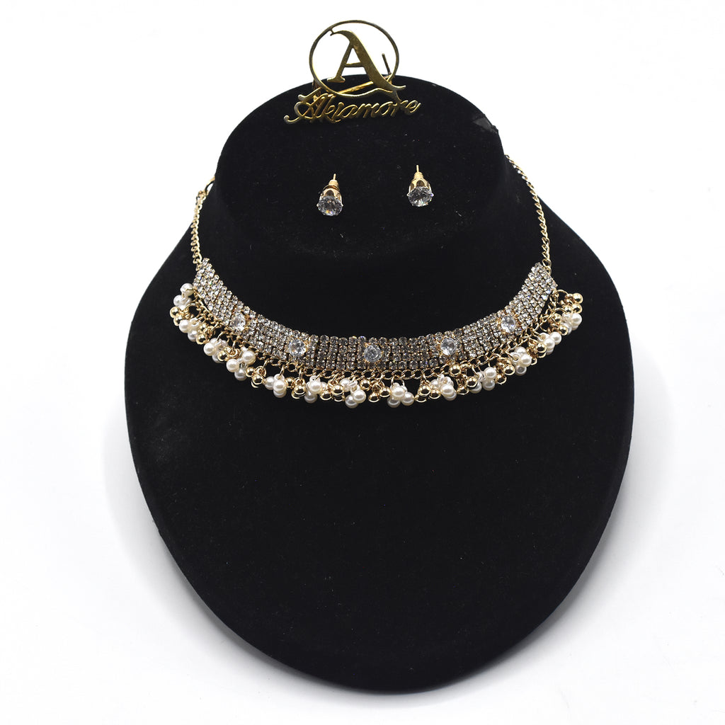 Wedding Prom Jewelry Crystal Rhinestone  Necklace & Earring Set