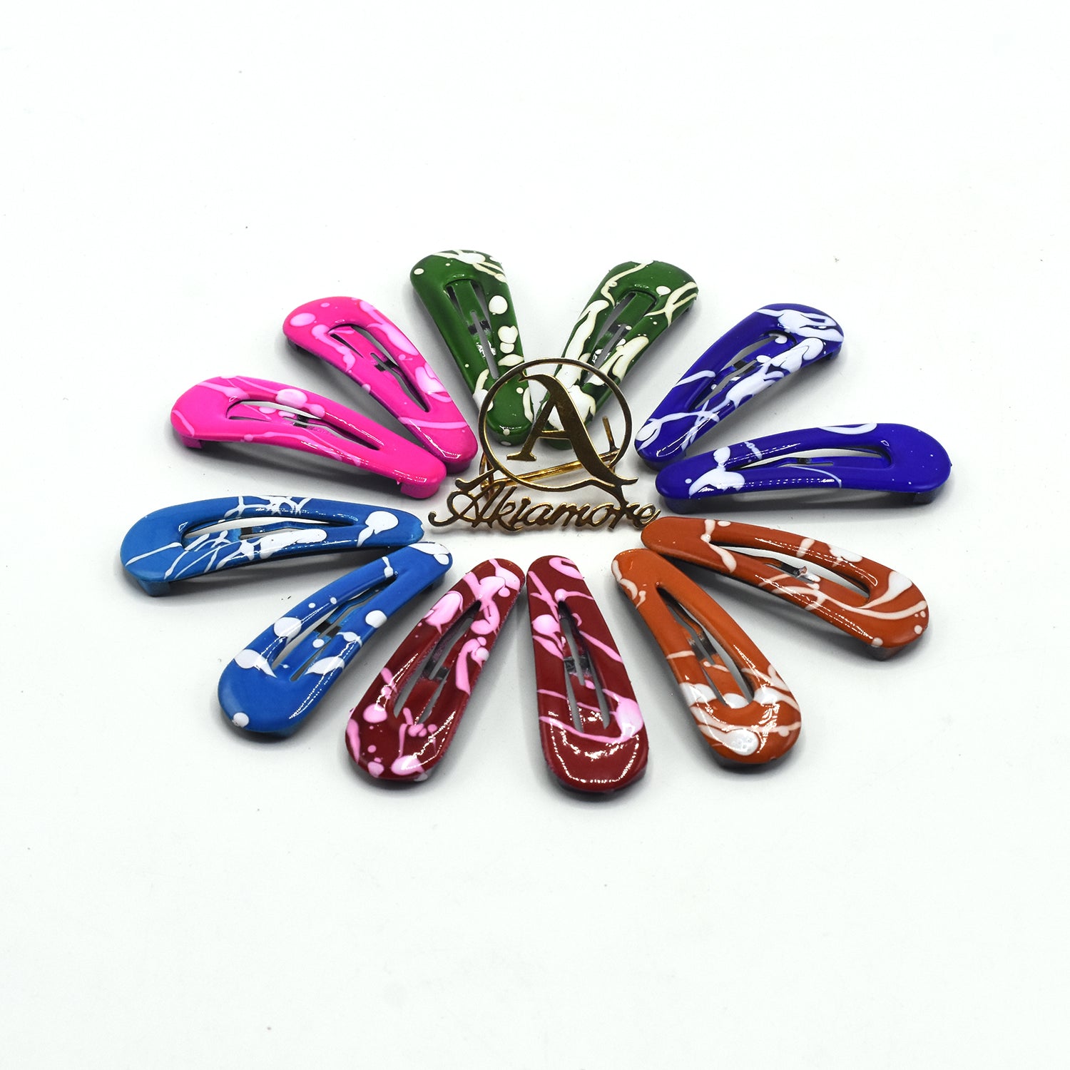 12pcs Hairpins Hair Clips For The Women Hair Barrettes Pins Metal Hairgrip Colorful Snap Alligator Hair Clip Women Accessories cpfrmic5i-1