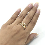 Fashion Golden Ring With Cubic Zircon Jewelry Ring Wedding Engagement Ring For Ladies fgfrgdf1n-1