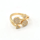 Women's Zircon Adjustable Rings Electroplate Gold Rose Golden Lovely Korean style Quality Fine Rings fgfrgdf1m-2