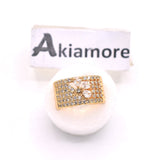 2020 Gold Zircon Rings For Women Opening Adjust Finger Ring Ladies Golden Wedding Rings Women Silvery Jewelry Ring Gifts fgfrmif1j-b