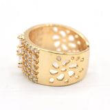 2020 Gold Zircon Rings For Women Opening Adjust Finger Ring Ladies Golden Wedding Rings Women Silvery Jewelry Ring Gifts fgfrmif1j-b