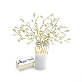 Fashion Golden and White Pearl  Wedding Hair Accessories Flowers Bridal Hair Jewelry Hair Pins Pearl Clips for Women Headpieces