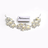 Crystal Pearl Hair Belt Wedding Bridal Hair Ornaments Hair Jewelry Decorations for Brides Wedding Hair Accessories