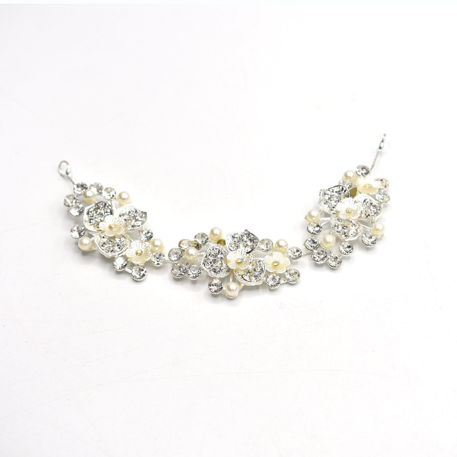 Crystal Pearl Hair Belt Wedding Bridal Hair Ornaments Hair Jewelry Decorations for Brides Wedding Hair Accessories