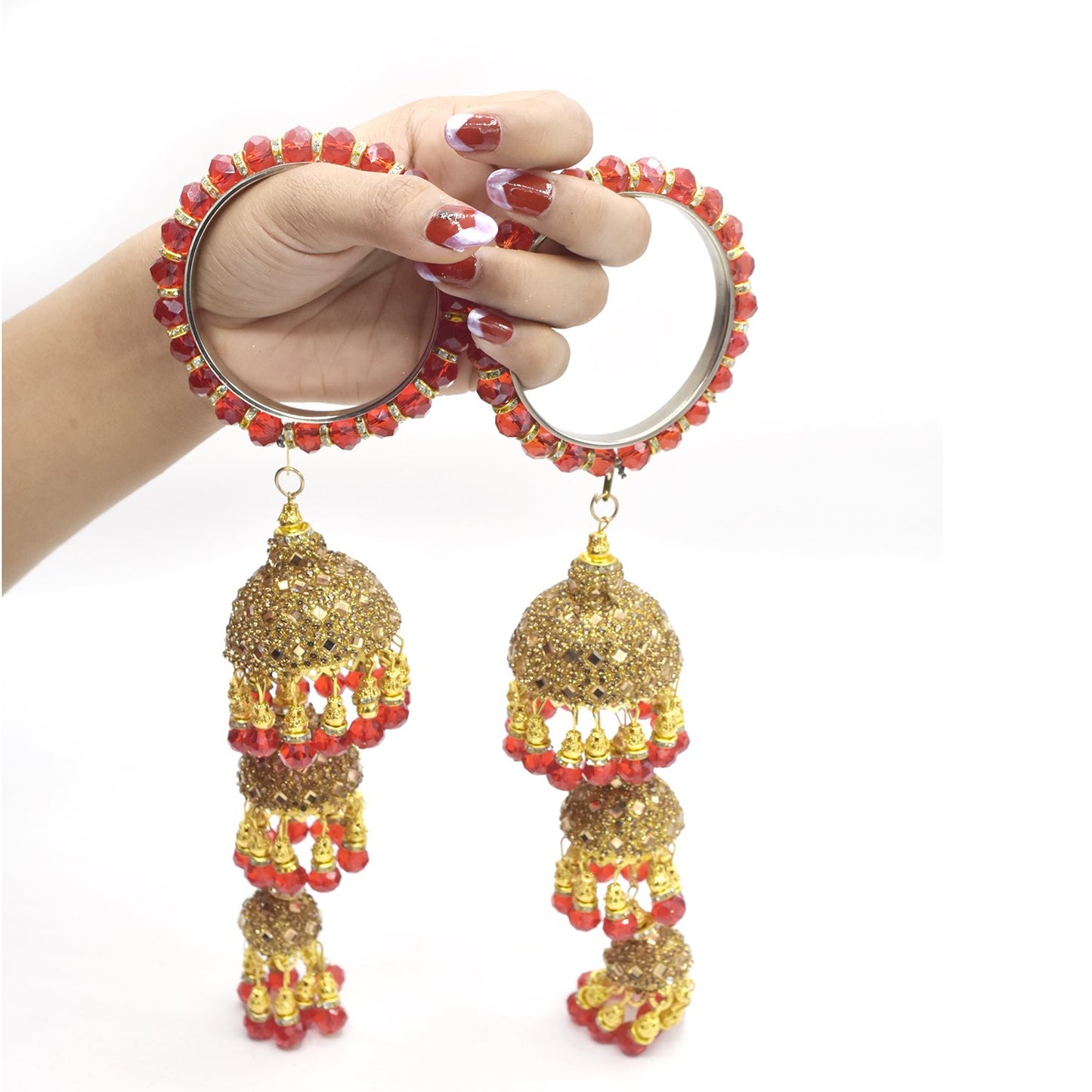 Bridal Latkan Jhumka Bangles For Women Fashion Jewellery blfrrde2c-1