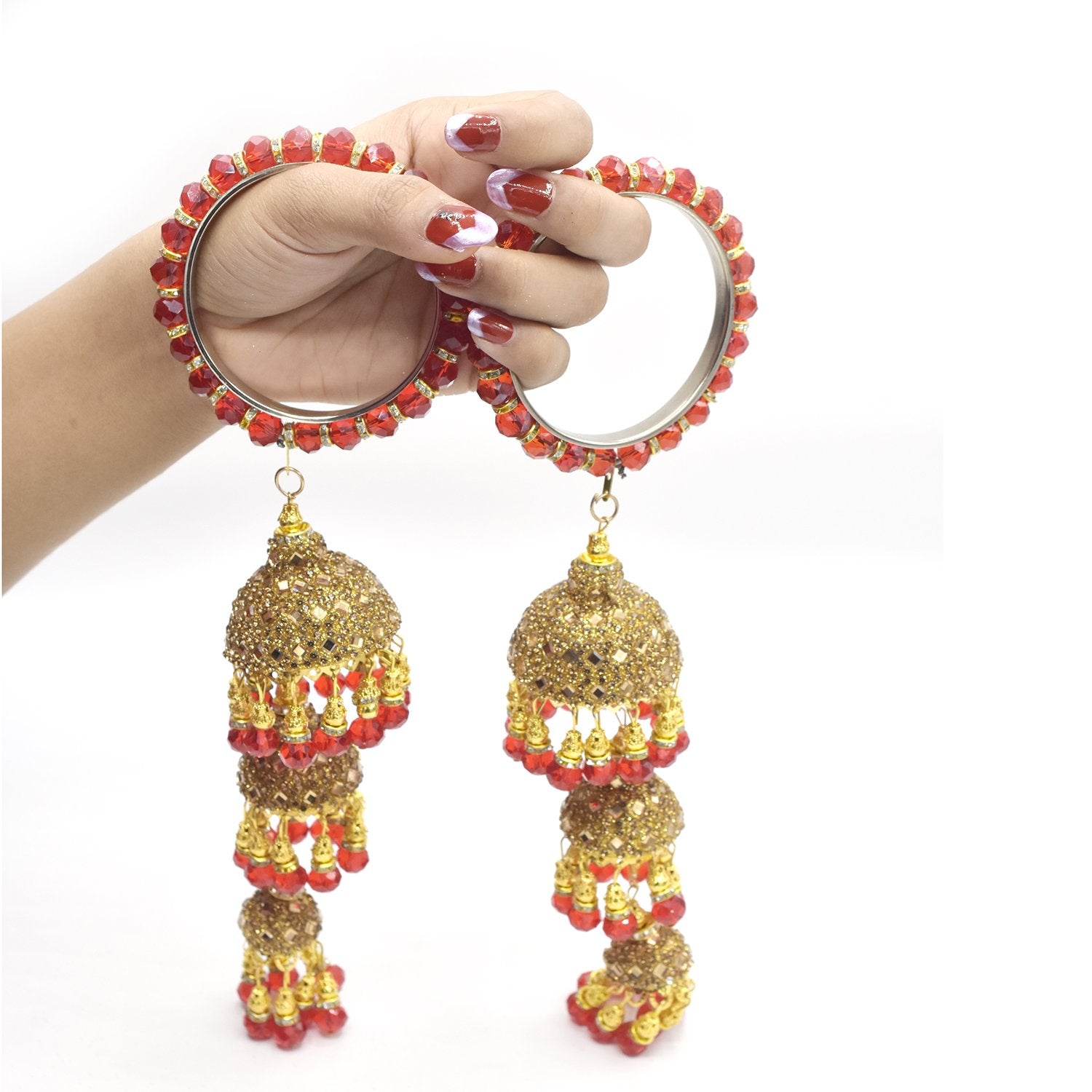 Bridal Latkan Jhumka Bangles For Women Fashion Jewellery blfrrde2c-1