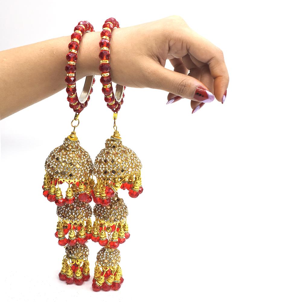 Bridal Latkan Jhumka Bangles For Women Fashion Jewellery blfrrde2c-1