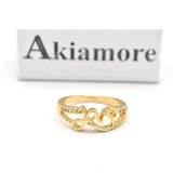 High Quality Office Lady Accessories Rings Golden Color Halo Micro Paved Casual Style Female Jewellery fgfrgdf1i-2