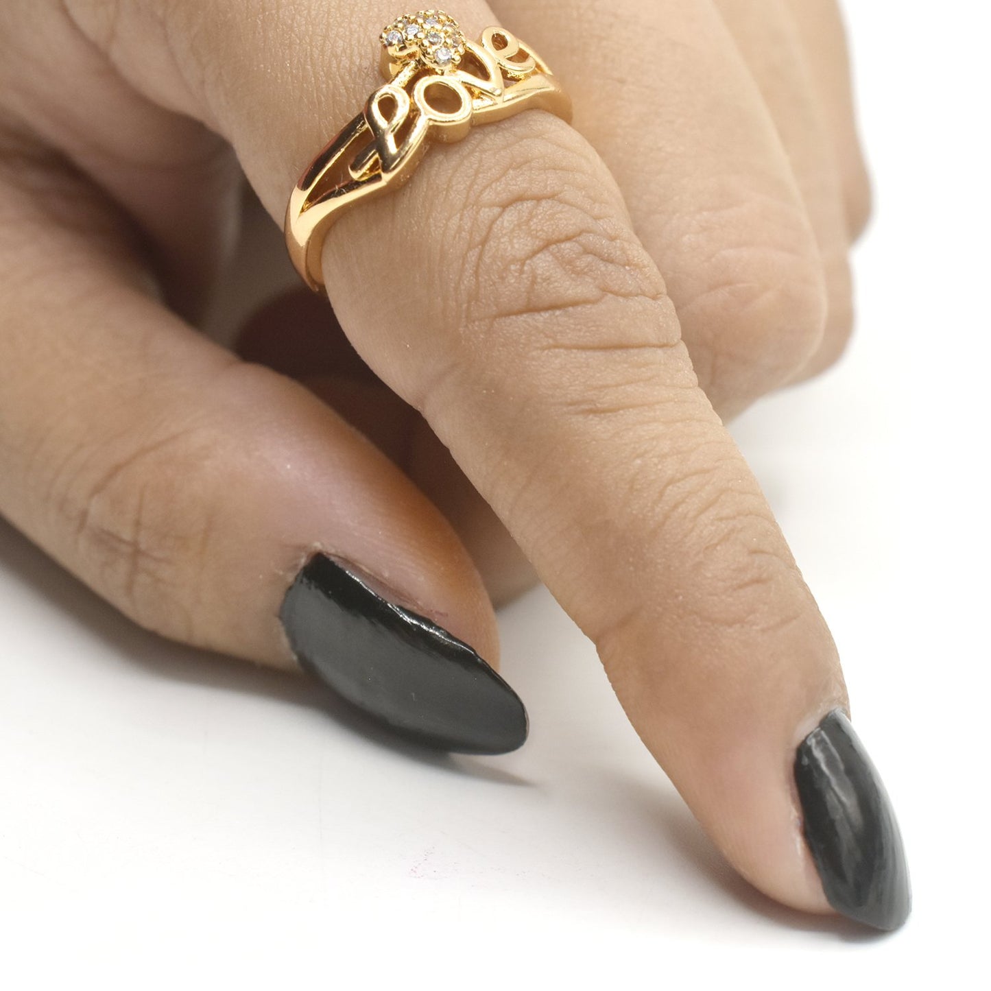 High Quality Office Lady Accessories Rings Golden Color Halo Micro Paved Casual Style Female Jewellery fgfrgdf1i-2