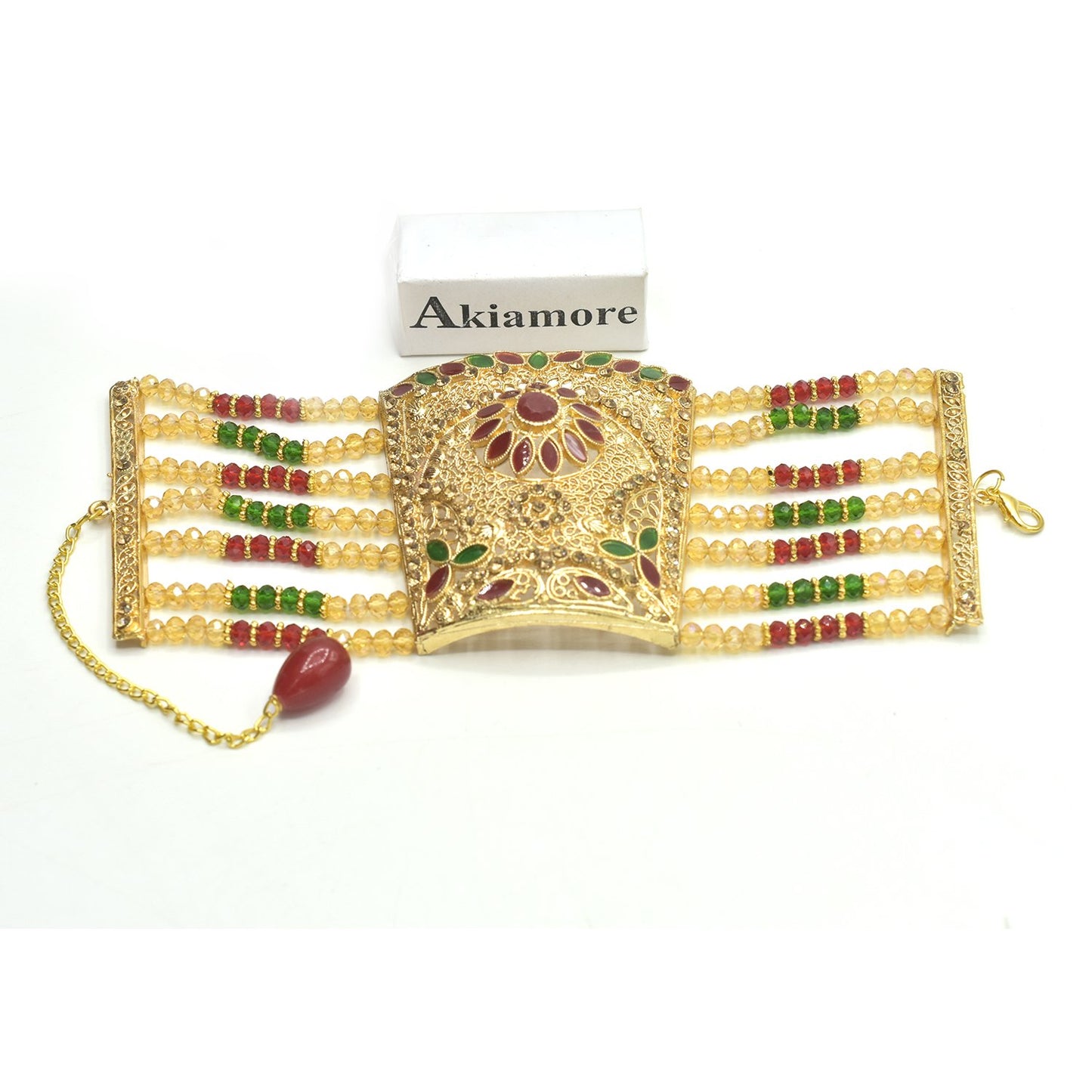 Gold Plated HAND KALAI BRIDAL BRACELET For Girls btfrrna4d-4