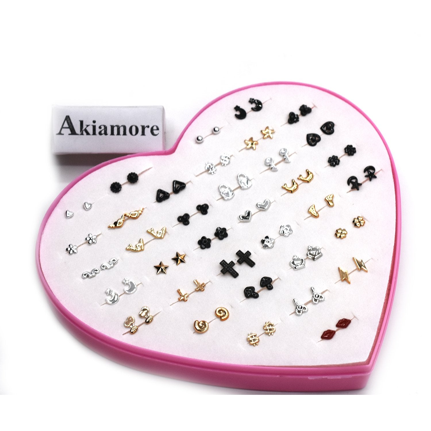 36 Pair/lot Women Animal Flower Small Stud Earrings Sets Girl Child Baby Enam0el Mini Earring Party Jewelry Friend Birthday Gift