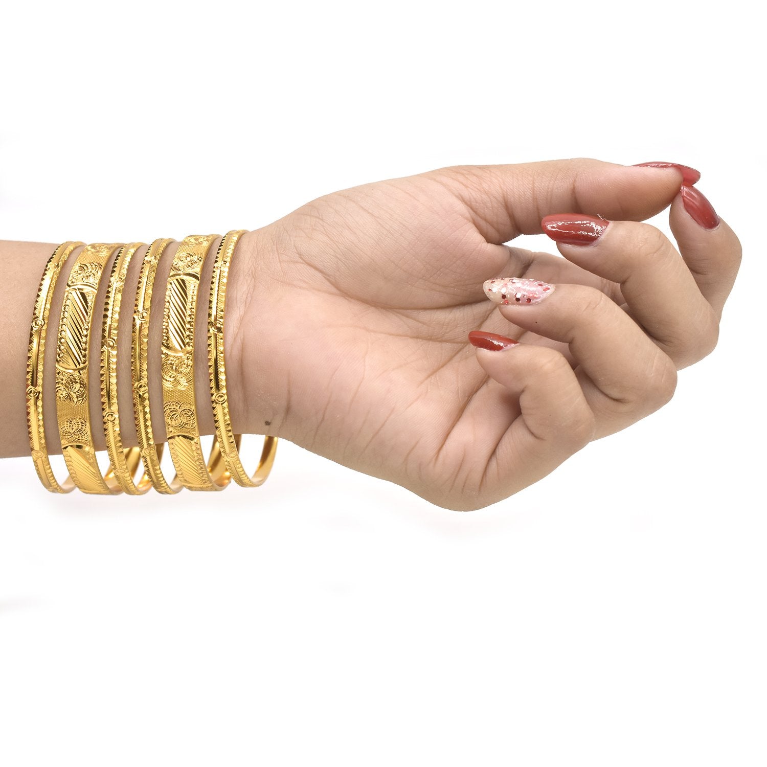 Gold Bangles Women Men Gold Women Bracelets African European Ethiopia Jewelry Bangles bl24gde1b-7