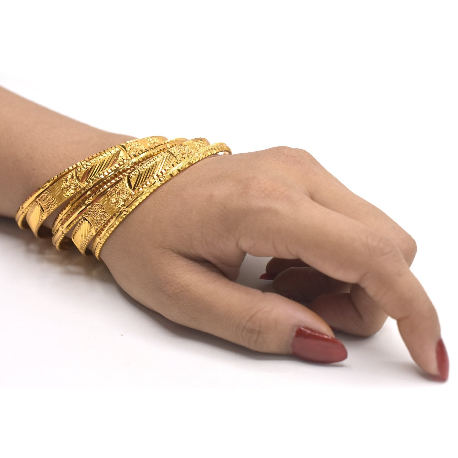 Gold Bangles Women Men Gold Women Bracelets African European Ethiopia Jewelry Bangles bl24gde1b-7