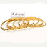 Gold Bangles Women Men Gold Women Bracelets African European Ethiopia Jewelry Bangles bl24gde1b-7