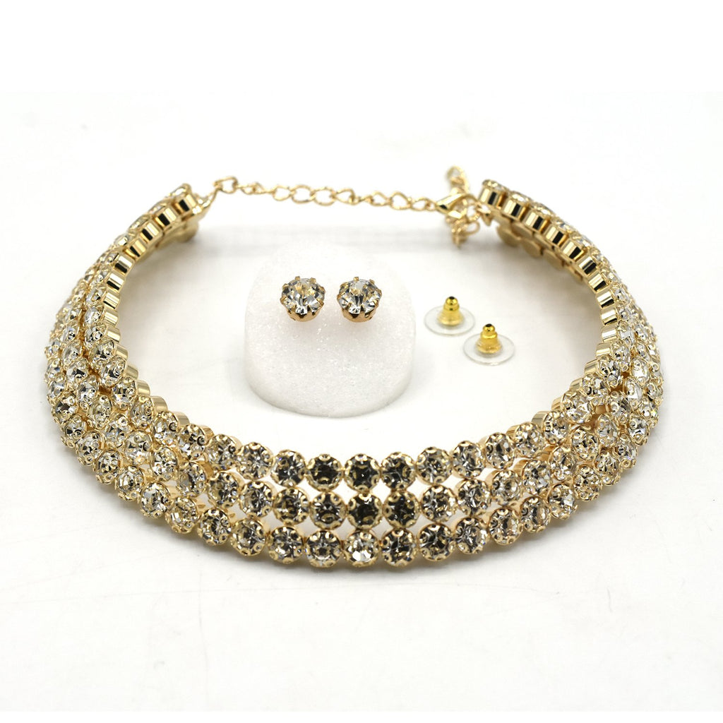 Partywear Fashionable Necklace Girls in Golden with Intricate Pattern jtfrgda1d-4