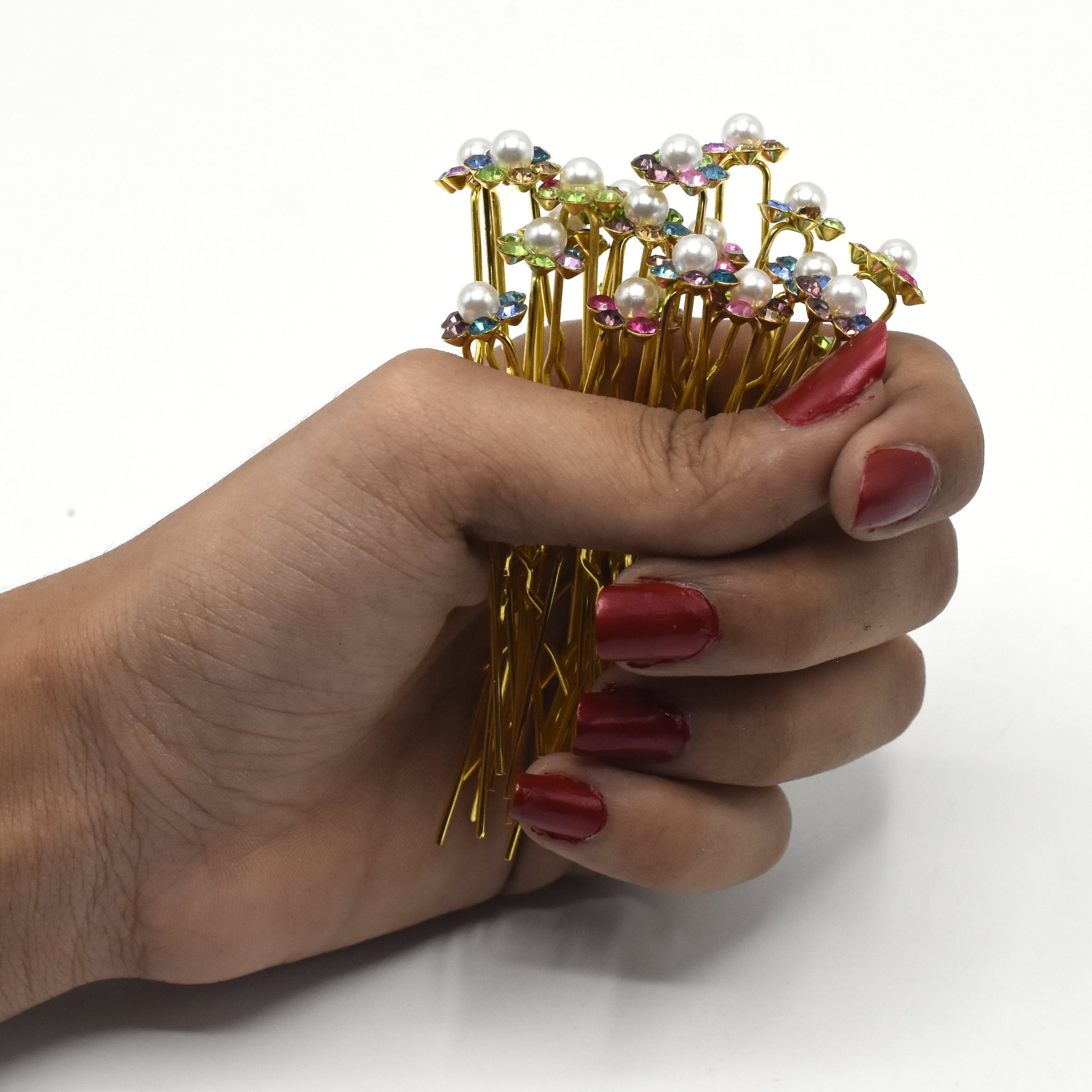 Pair Flower hair styling pins hnfrgrd3b-1